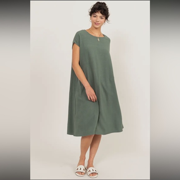 38 Fabulous MIDI Linen Blend Dress - Picture 5 of 6